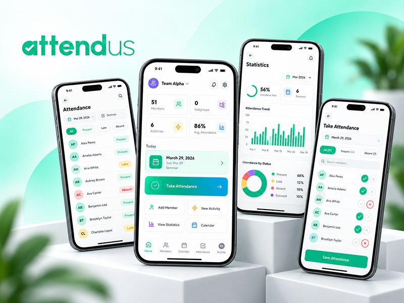AttendUs product interface